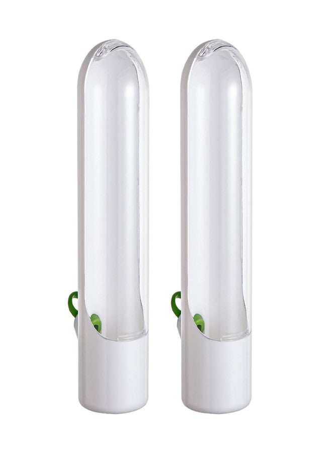 Restynic 2 Pack Herb Keeper Container for Refrigerator, Clear Storage Bottle for Cilantro Parsley Mint, Fresh Produce Saver, Extends Freshness for 2-3 Weeks - Image 2